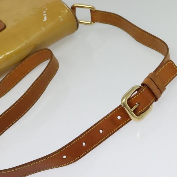 LOUIS VUITTON Monogram Vernis Christie GM Shoulder Bag Beige M91147 - Picture 7 of 12